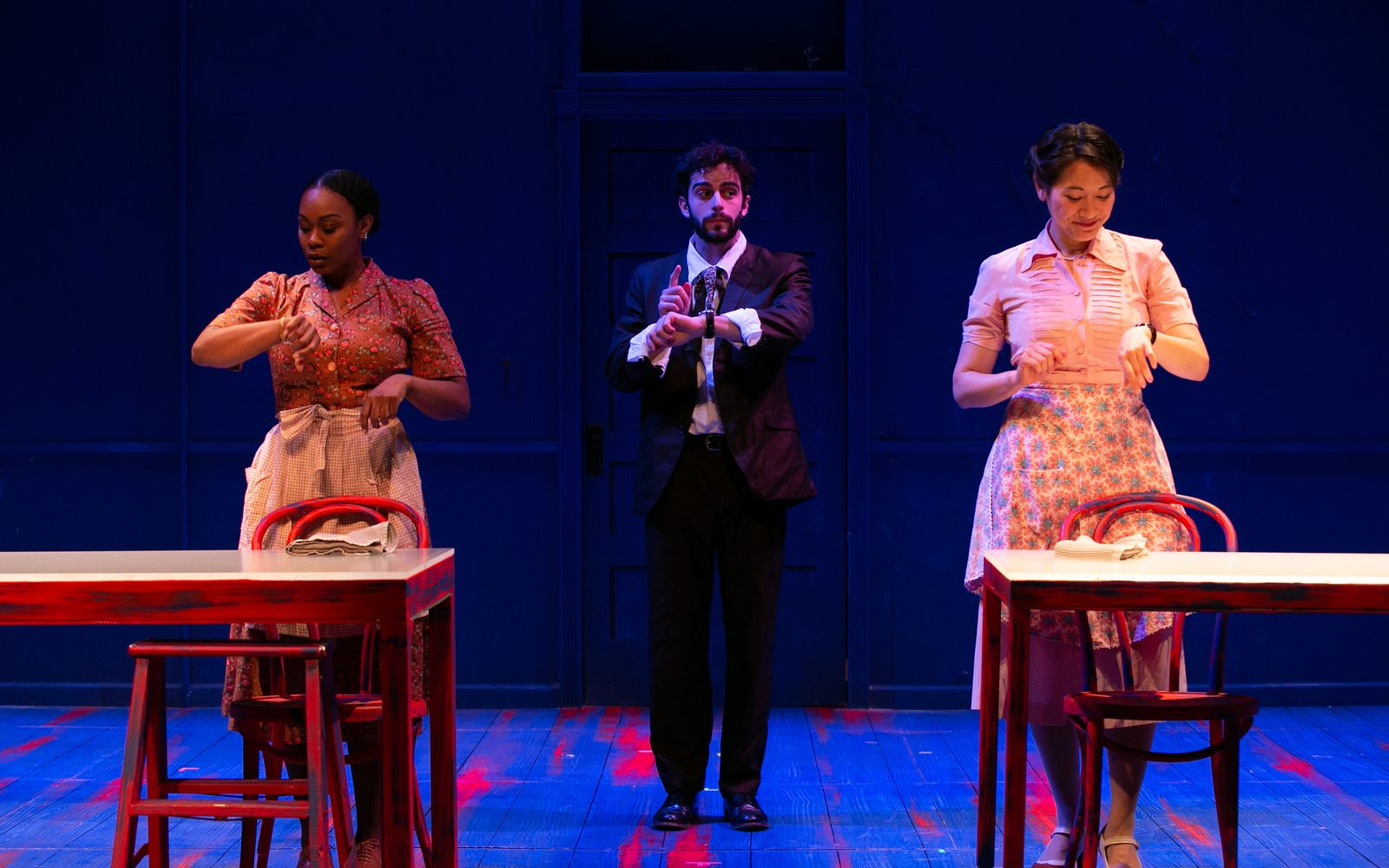 Members of the A.R.T. Institute class of 2018 in Our Town.