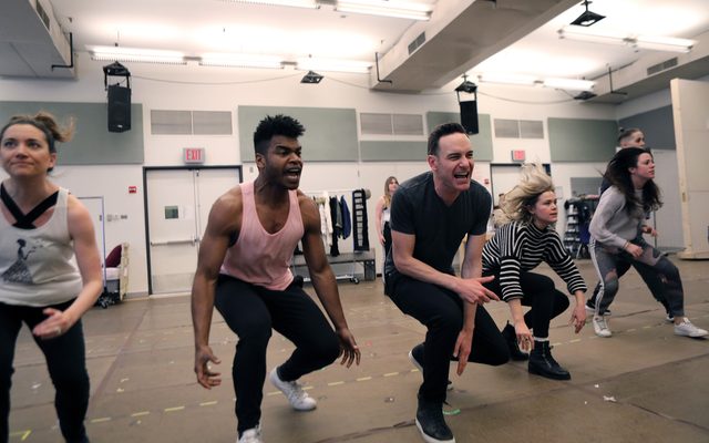 Members of the Ensemble in rehearsal for Jagged Little Pill