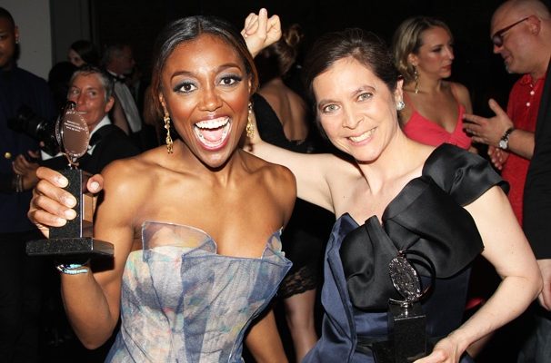 Patina Miller and Diane Paulus with Tony Awards