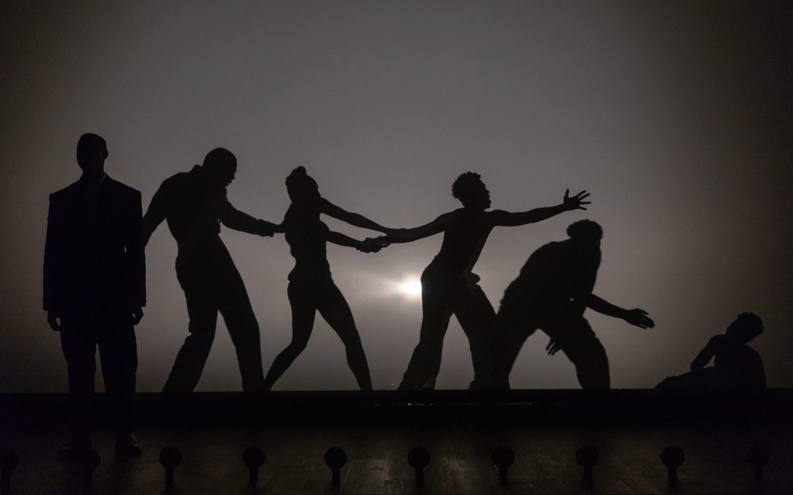 Members of the cast of The Black Clown.