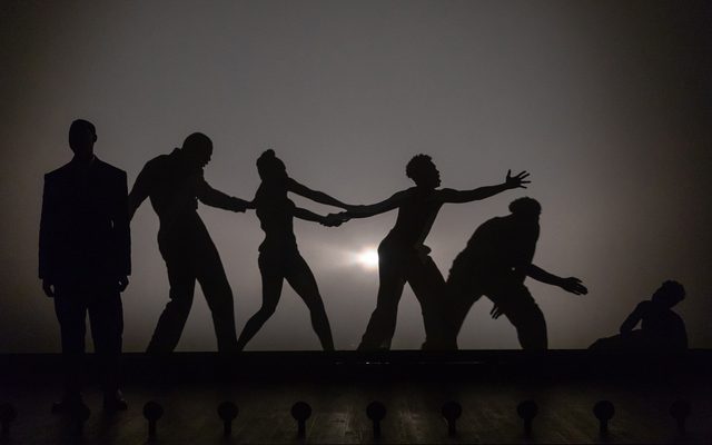Members of the cast of The Black Clown.