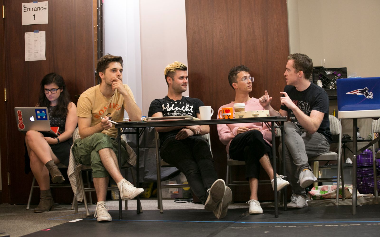 Burn All Night rehearsal.