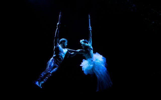 Jordan Dean and Christina Bennett Lind in The Heart of Robin Hood.