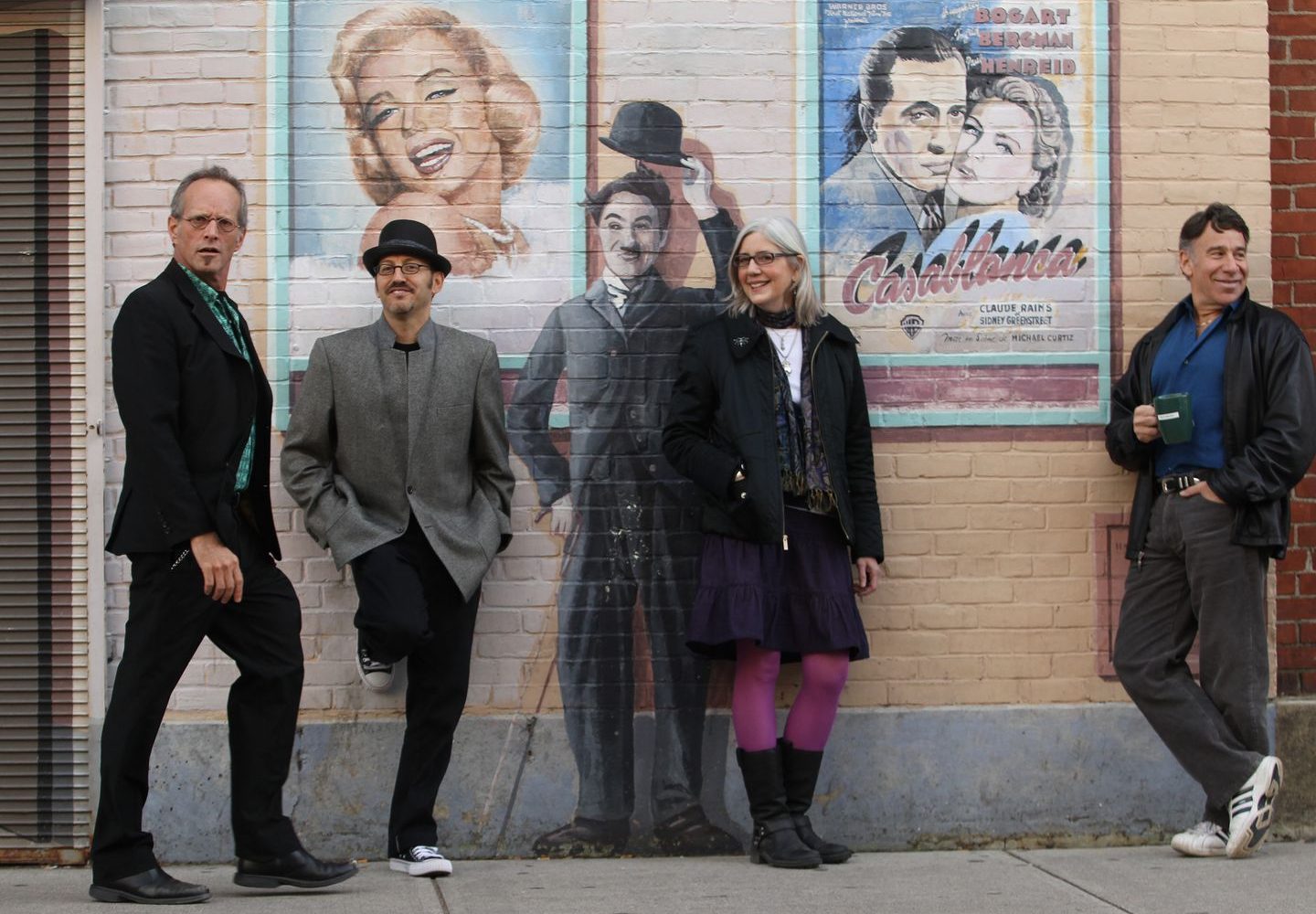 The team behind “The Blue Flower’’ (from left): co-creator Jim Bauer, director Will Pomerantz, co-creator Ruth Bauer, producer Stephen Schwartz.