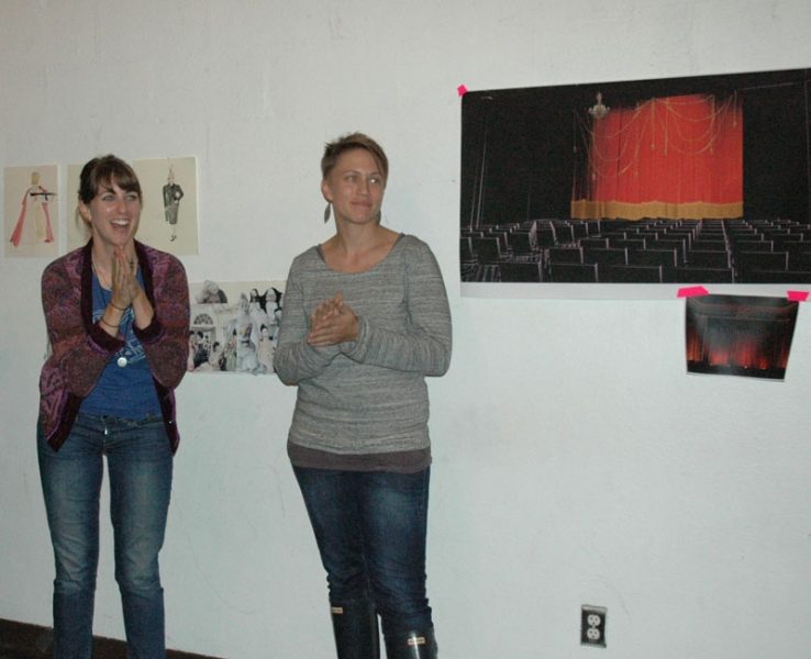Director Shira Milikowsky and Set Designer Sara Brown.