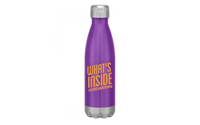 Waitress water bottle that says, 