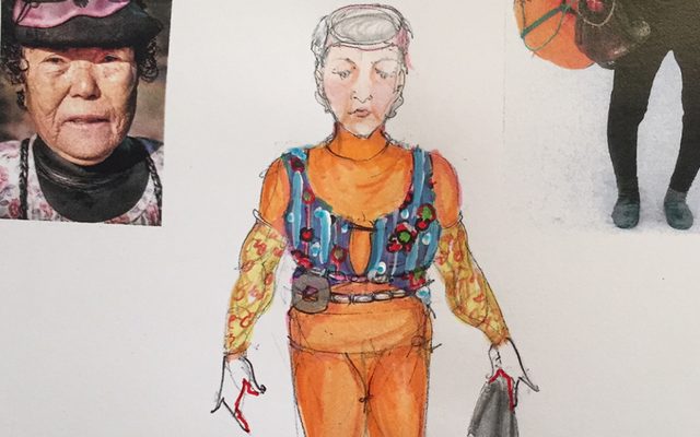 Go Min in a wetsuit.