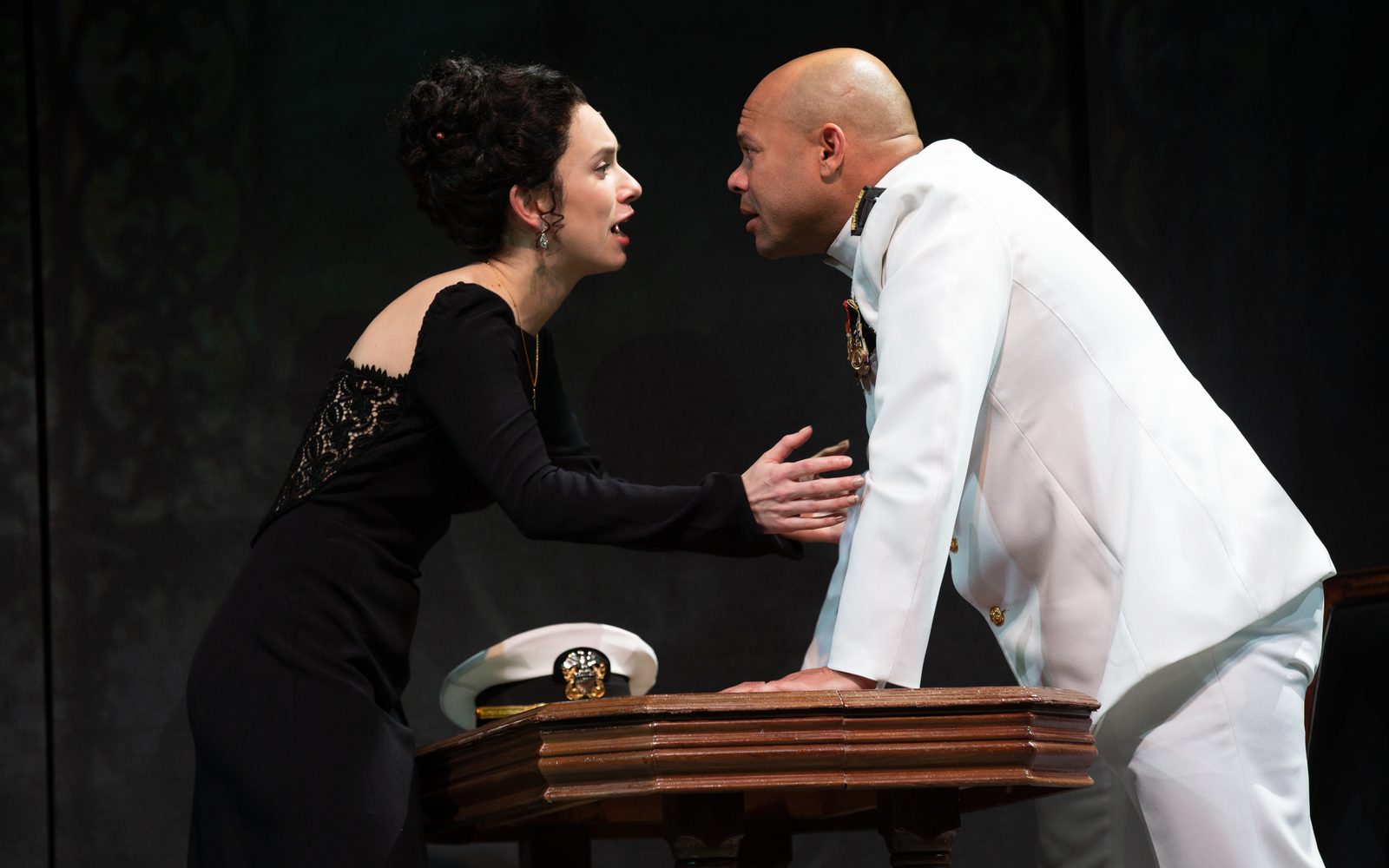 Alejandra Escalante and Chris Butler in Othello.