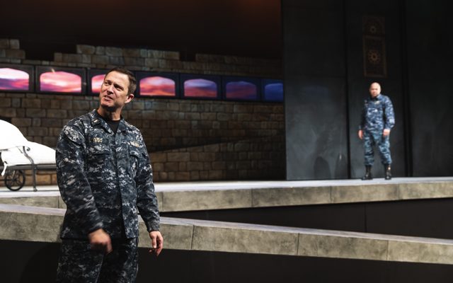 Danforth Comins and Chris Butler in Othello.