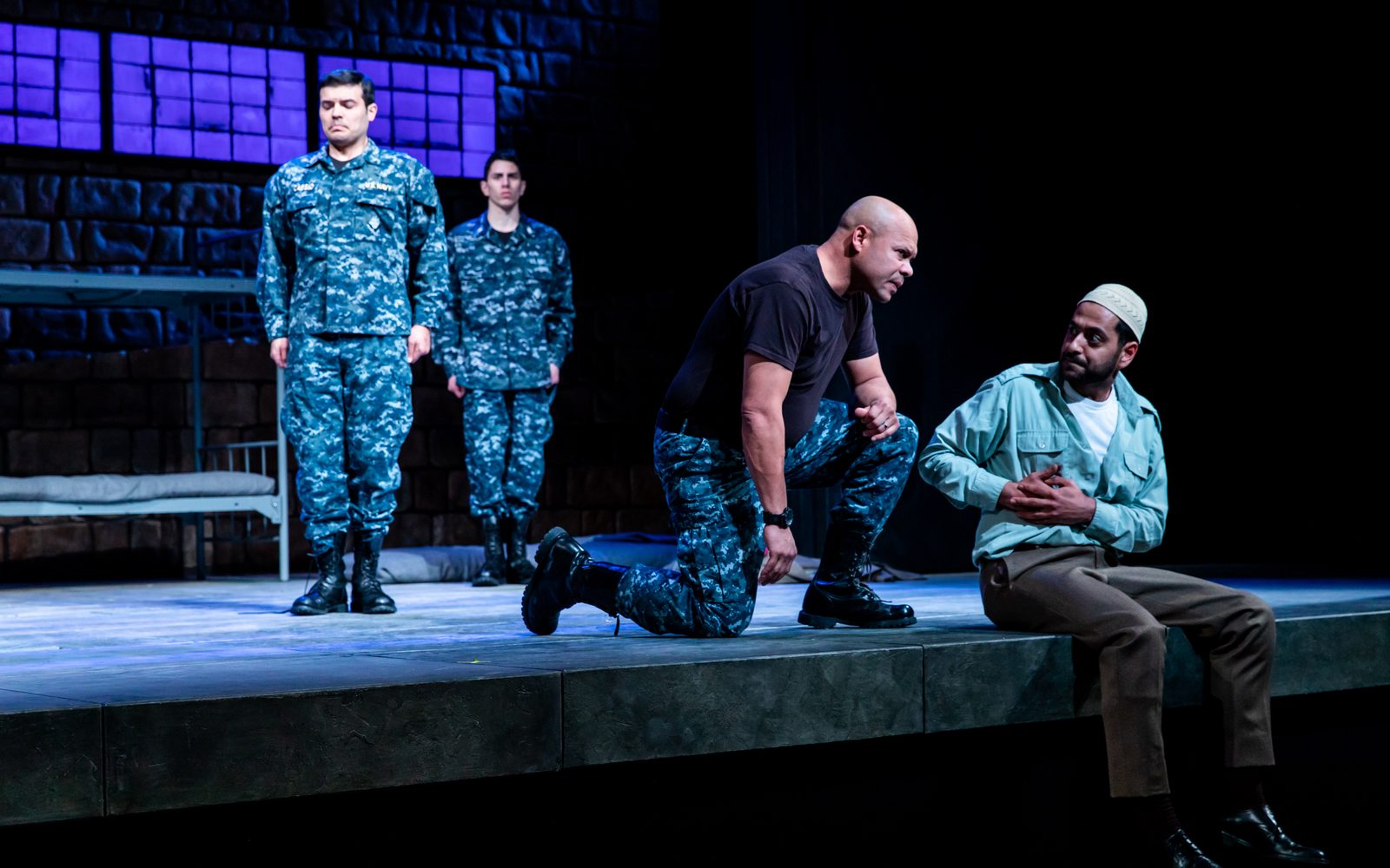 Derek Garza, Daniel José Molina, Chris Butler, and Neimah Djourabchi in Othello.