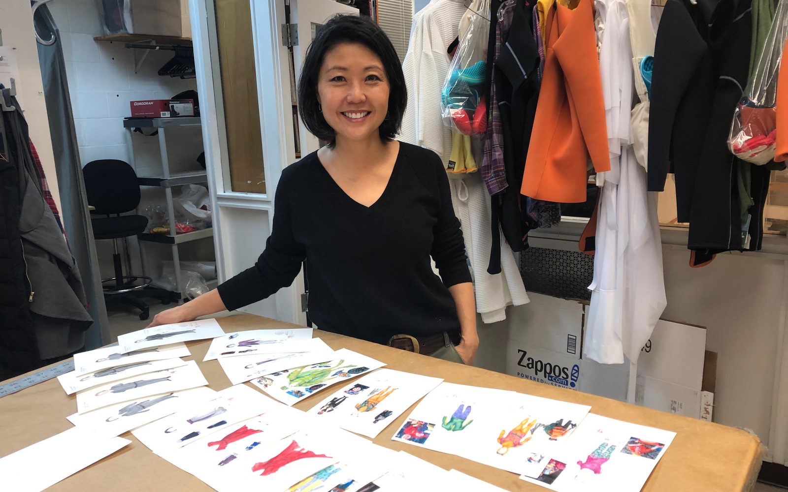 Linda Cho at the A.R.T. Costume Shop