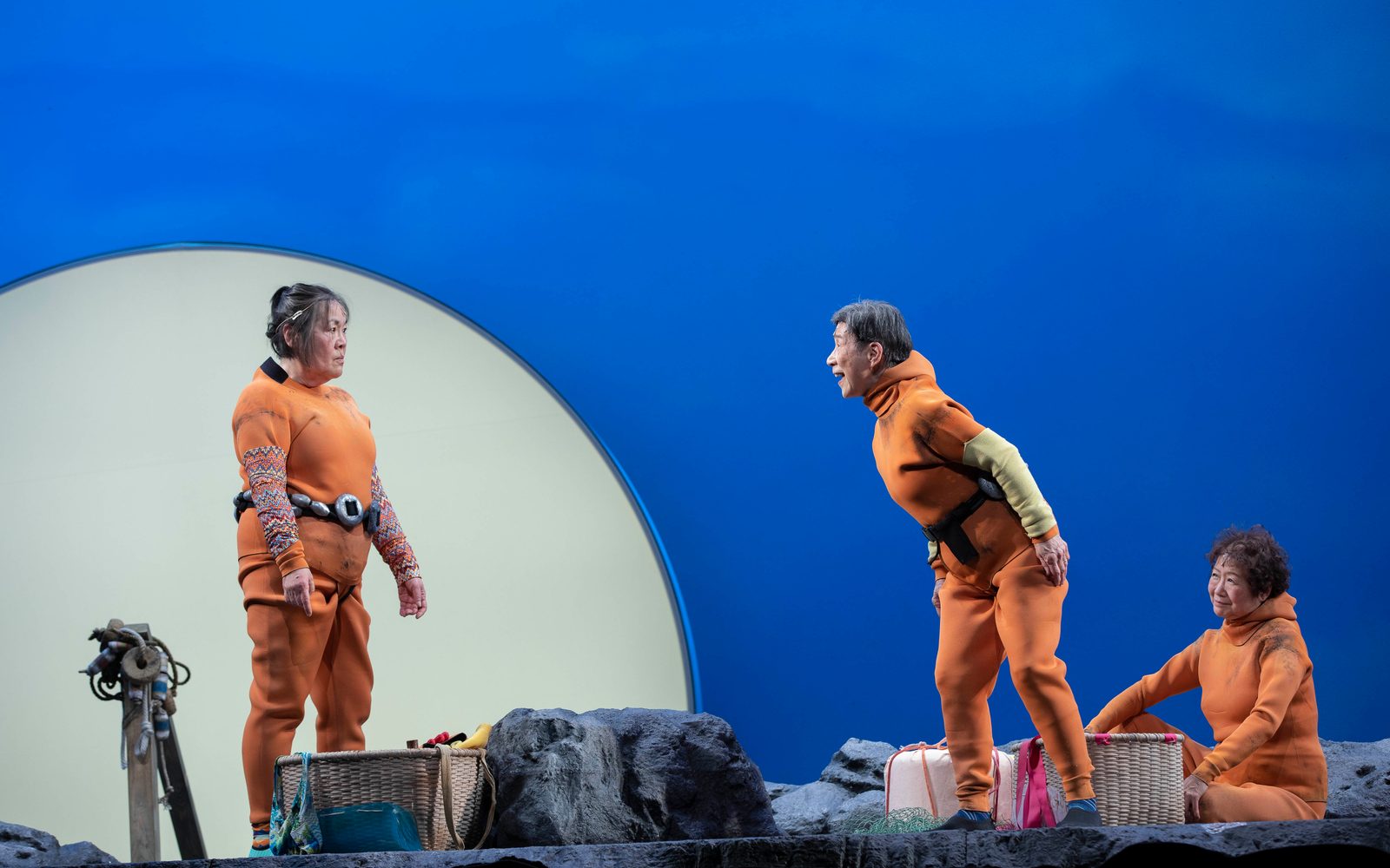 Emily Kuroda, Wai Ching Ho, and Jo Yang in Endlings.