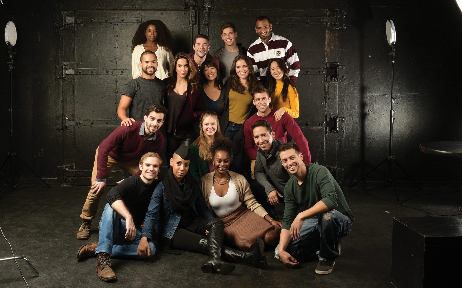 The graduating class of the A.R.T. Institute for Advanced Theater Training at Harvard University