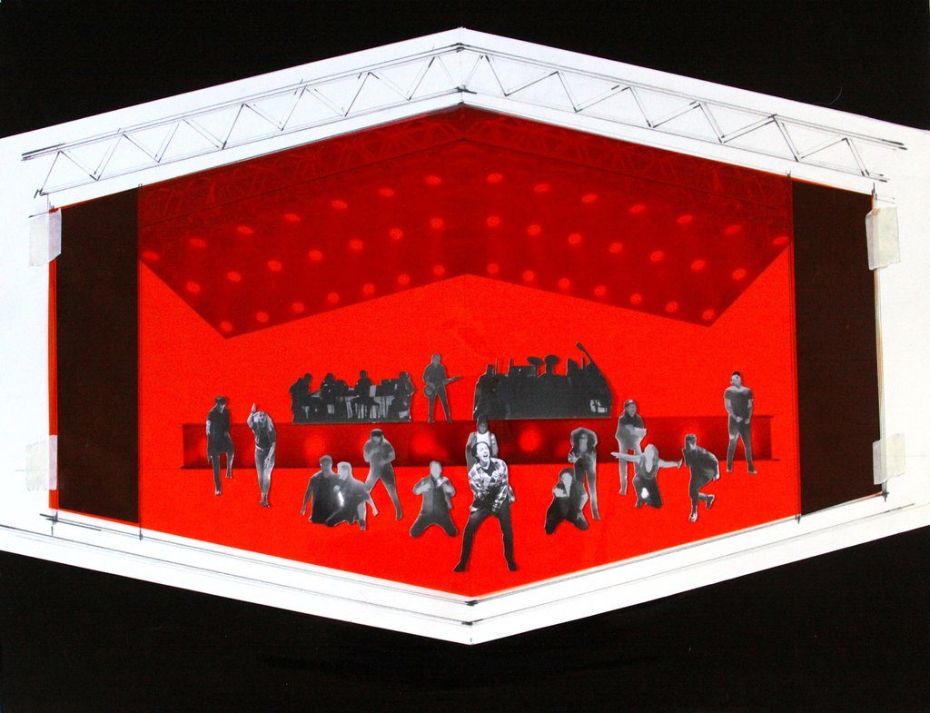 A design by Riccardo Hernandez for the Broadway staging of the musical “Jagged Little Pill.”