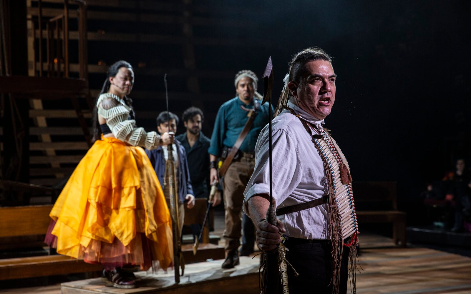 Andrew Cristi, Manik Choksi, Ashkon Davaran, J.D. Mollison, and Matt Kizer in Moby-Dick.