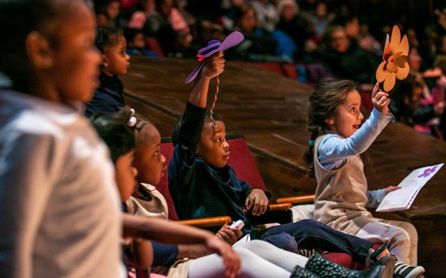 Audience members at Thumbelina: A Little Musical.
