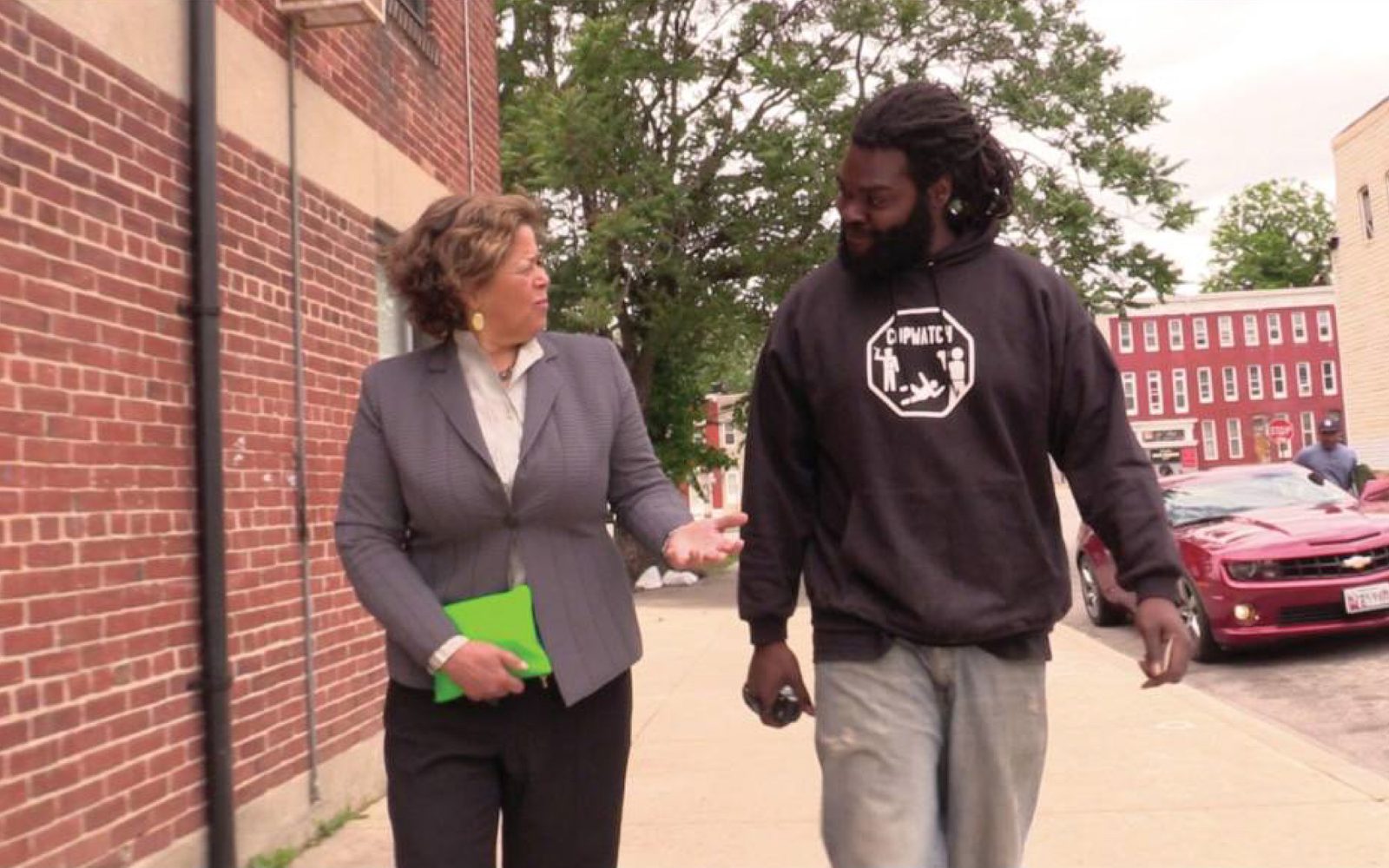 Anna Deavere Smith speaks with Kevin Moore in Baltimore
