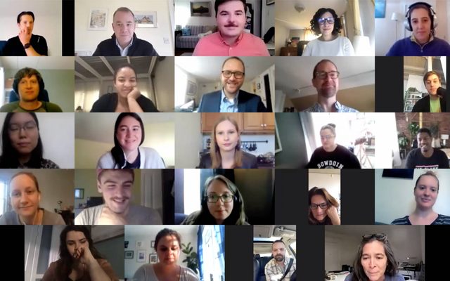 Staff of the A.R.T. at the virtual meet and greet.