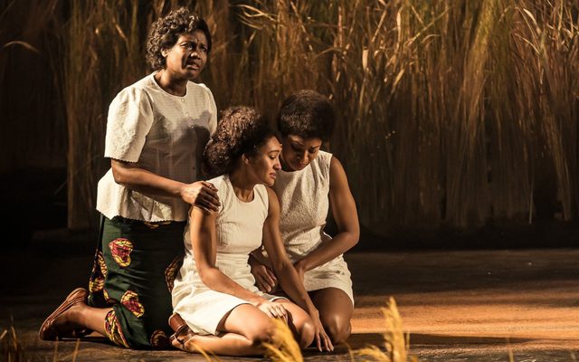 Sarah Niles, Racheal Ofori, and Natalie Simpson in Three Sisters