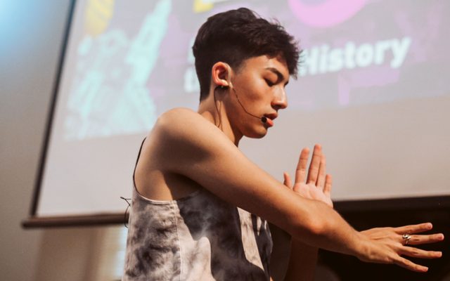 Micah Rosegrant in Moving through History.