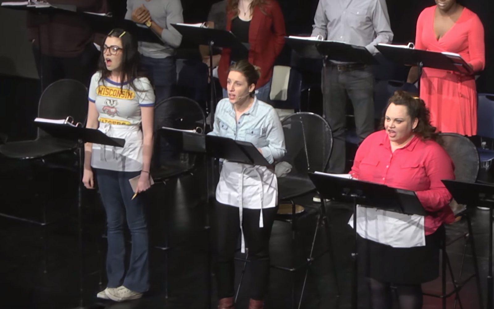 Barrett Wilbert Weed, Jessie Mueller, and Keala Settle.