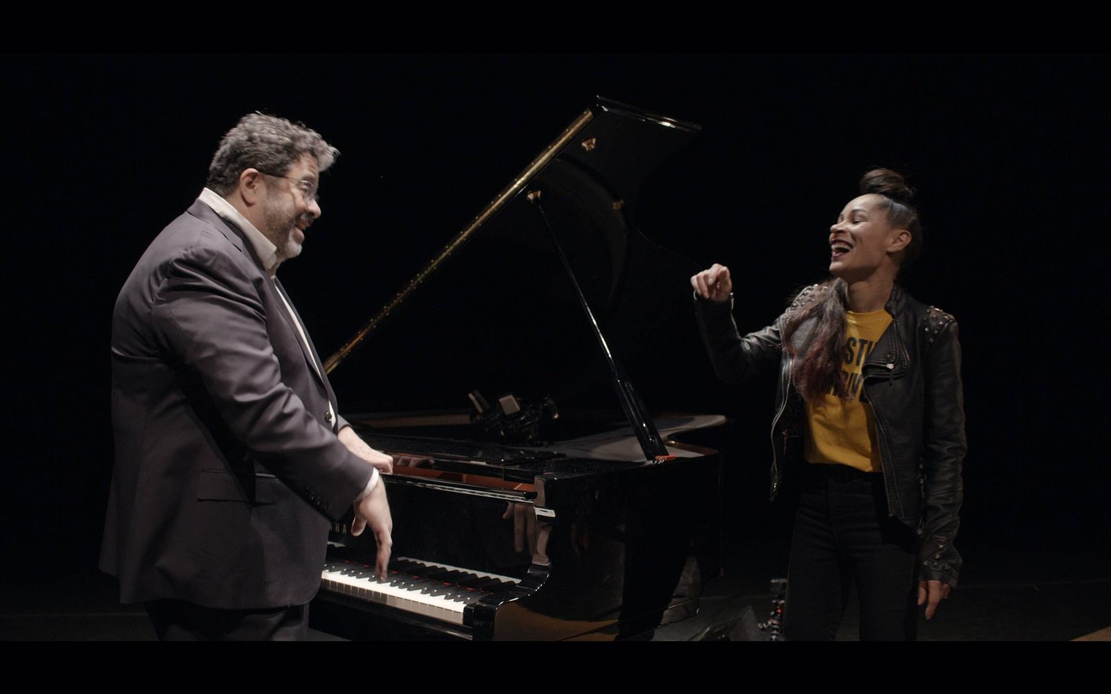 Arturo O’Farrill and Ayodele Casel perform “The Sandbox.”