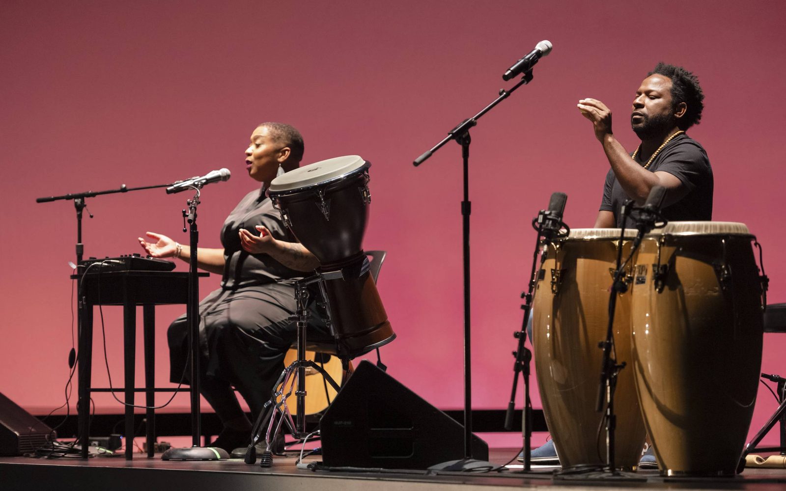 Crystal Monee Hall and Keisel Jiménez in Ayodele Casel: Chasing Magic.