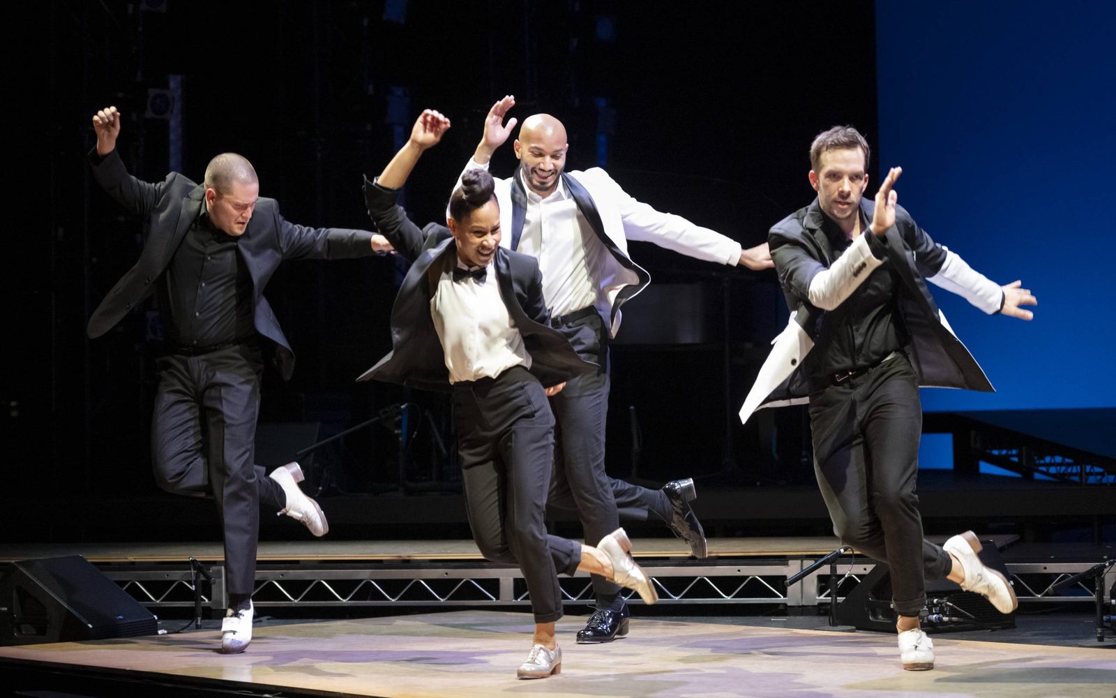 Anthony Morigerato, Ayodele Casel, John Manzari, and Kurt Csolak in Ayodele Casel: Chasing Magic.