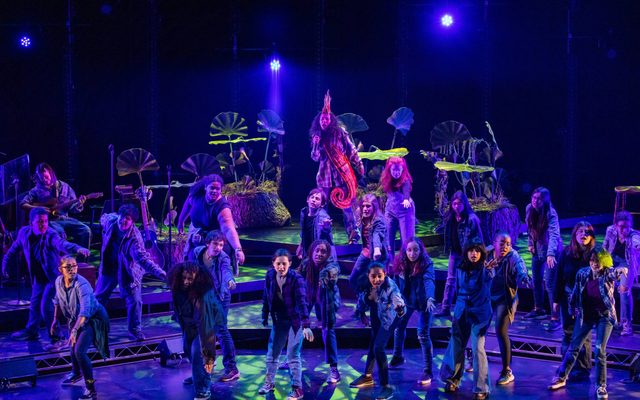 YDE singing behind the Boston Children’s Chorus in WILD: A Musical Becoming.