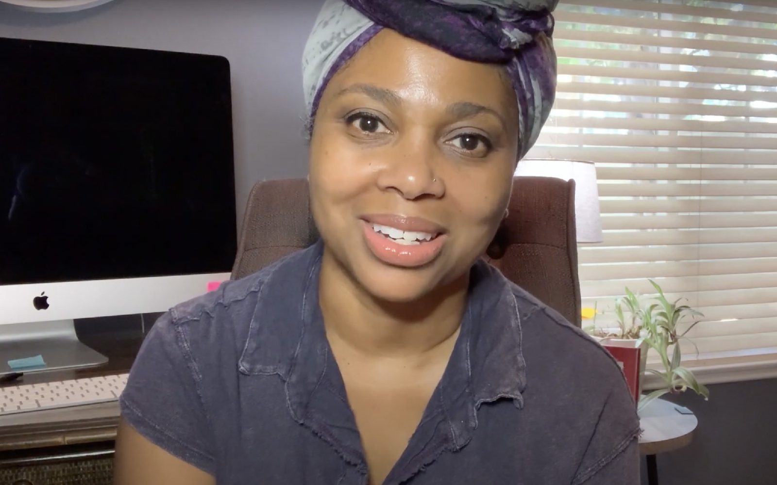 Inda Craig-Galván in her home office.