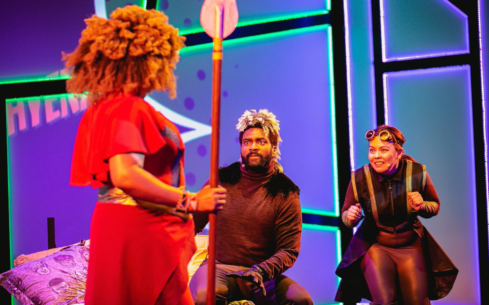 Ramona Lisa Alexander stares at Stewart Evan Smith, and Helen Hy-Yuen Swanson.