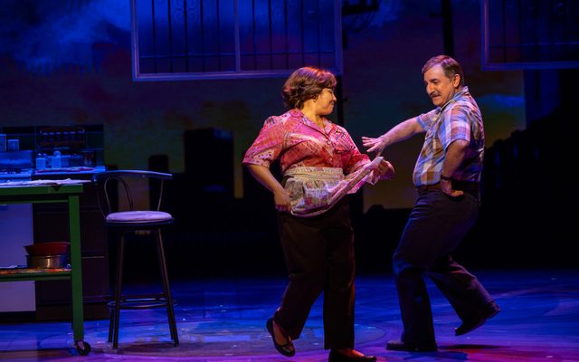 Justina Machado and Edward Padilla in Real Women Have Curves.