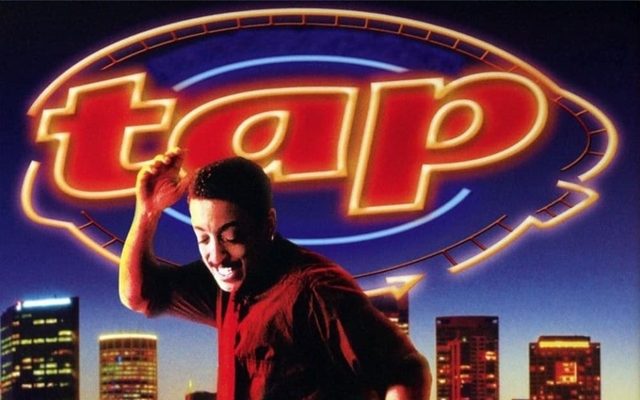 Poster for Tap showing Gregory Hines dancing.