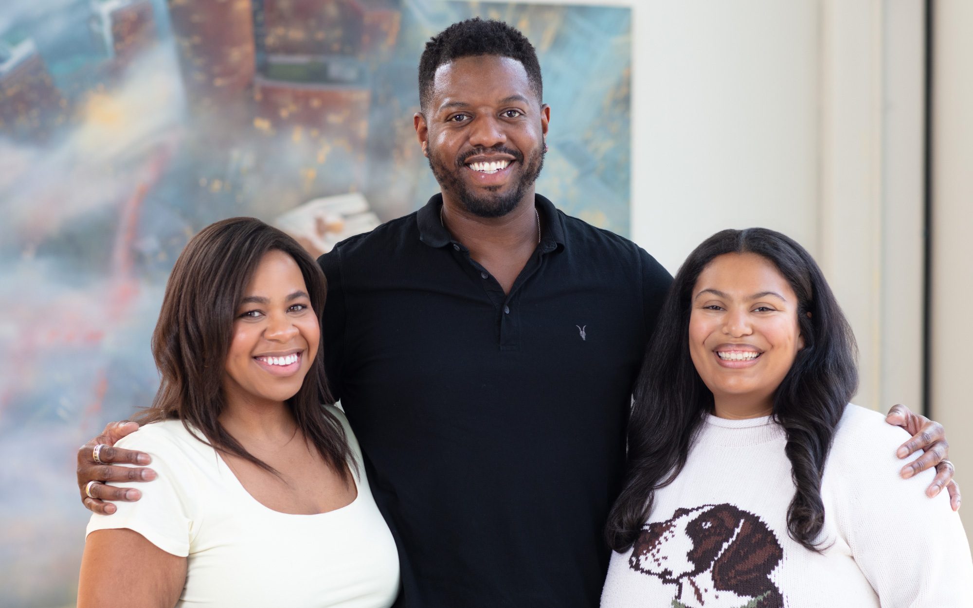 Leah Harris, Dayron J. Miles, and Madison Baker.